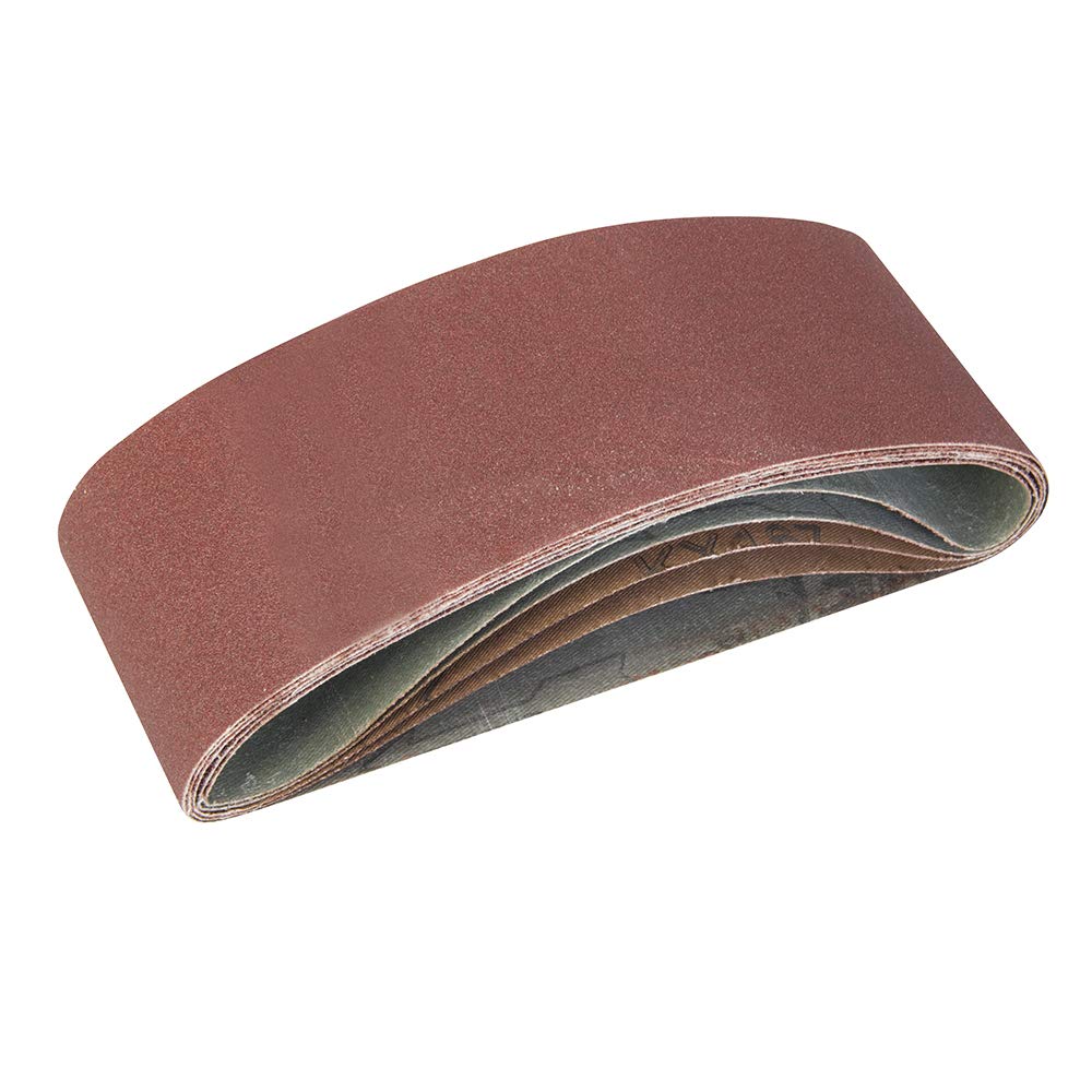 Silverline 760354 Sanding Belts 75 x 457 mm 5pce 40, 60, 2 x 80, 120G