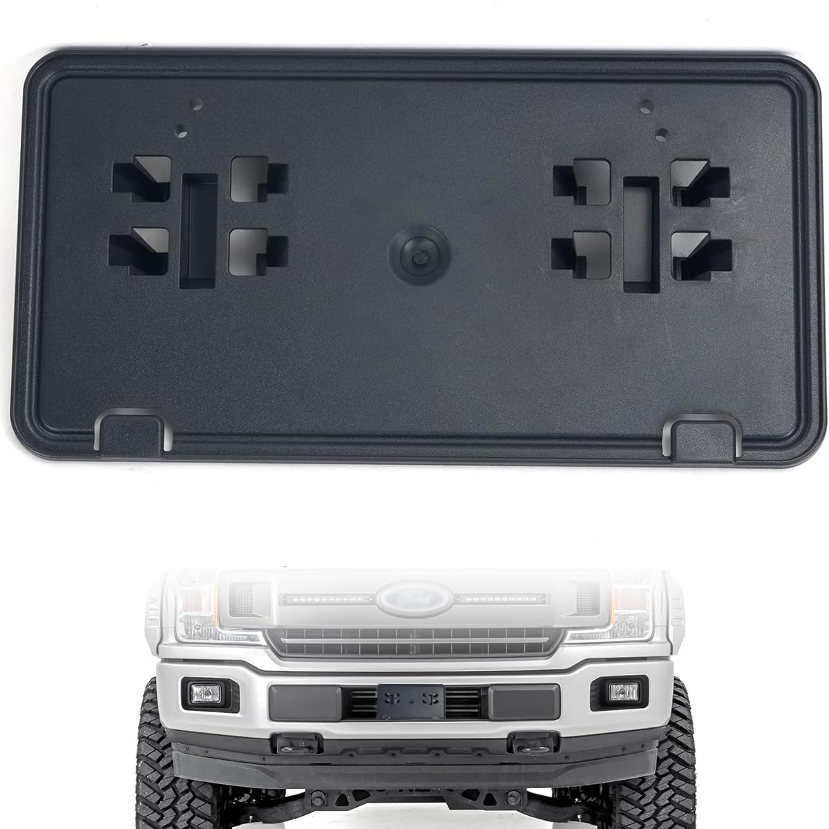 Photo 1 of KARPAL Front Bumper License Plate Mounting Bracket Compatible with 2018-2020 Ford F150 F150 JL3Z17A385BA