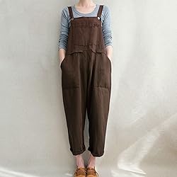 Aedvoouer Womens Baggy Plus Size Overalls Jumpsuits