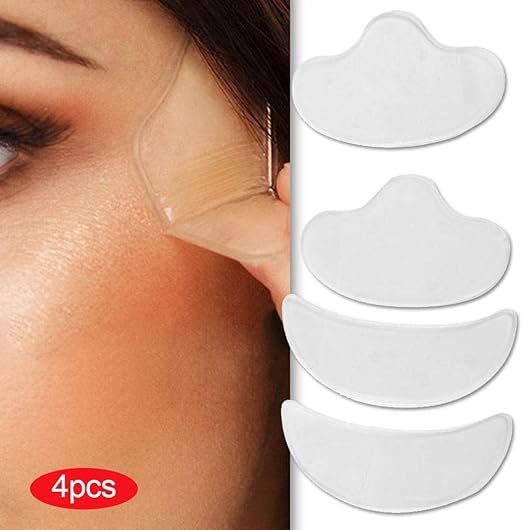 4 PCS Silicone Anti Wrinkle Patches, Facial Lifting Prevent Wrinkles