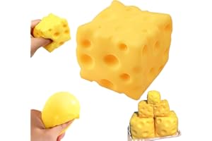 2026 New Yellow Cheese Squishy Slow Rising, Extra Large Squishy Squeeze Cheese Block, Soft Novelty Toy, Stress Balls for Adul