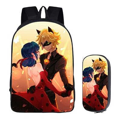 Cat Noir Miraculous Rucksack LLYDIANJunior Backpack For Kids 3D