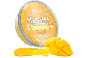 Yerbero - Michelada Premium Candy Pulp Cocktail Rim Dip | 8 Oz (226.7 g) | Chamoy, Candy & Chili Paste With Real Fruit Bold and Flavorful Twist on Micheladas, Margaritas, Mezcal and Snacks. (Mango Macho)