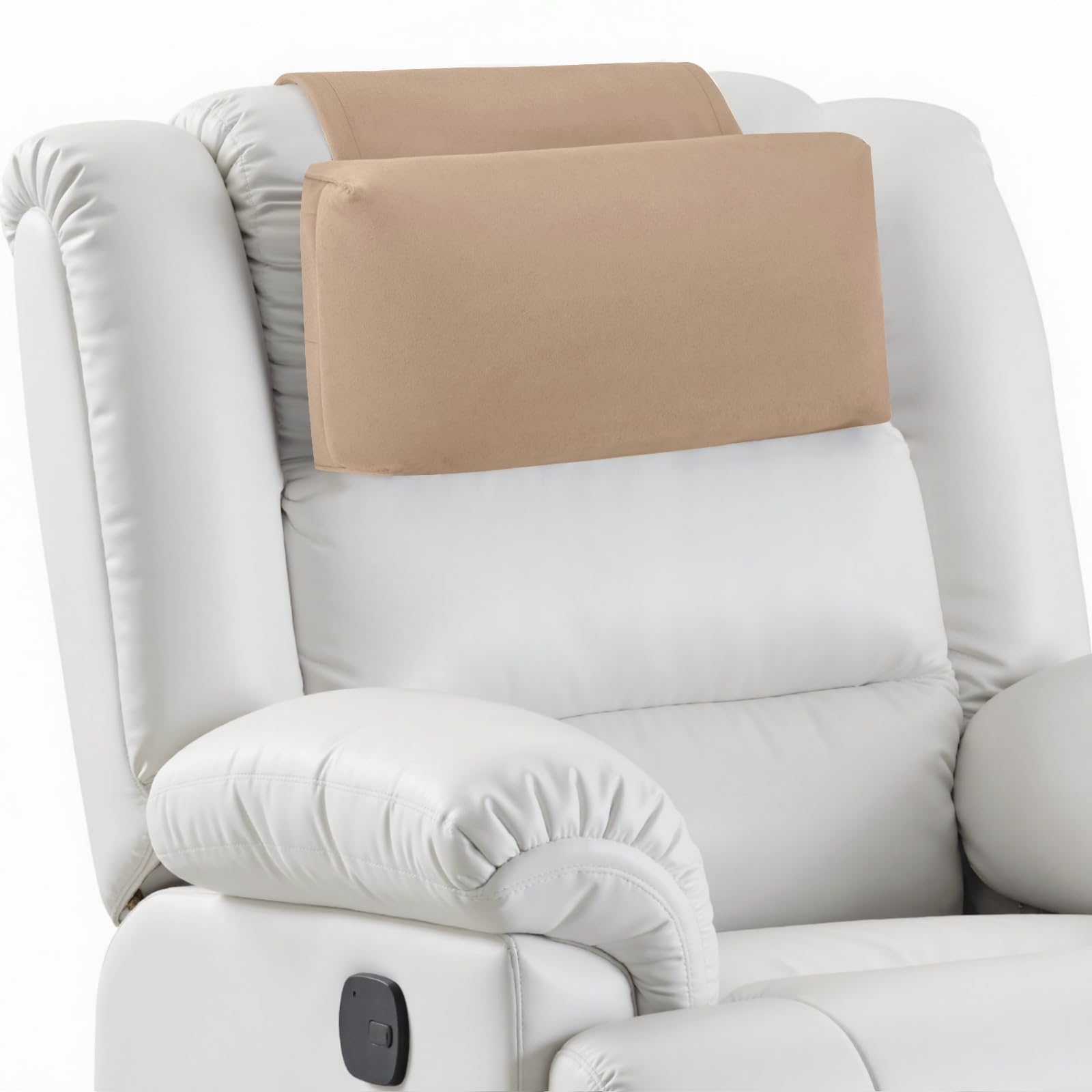 Photo 1 of AHUAWA Neck Pillow for Recliner Chair, 14" Adjustable Recliner Pillow for Headrest, Soft Velvet Weighted Back Non-Slip Head Pillow for Recliner, Couch, Chair, Sofa