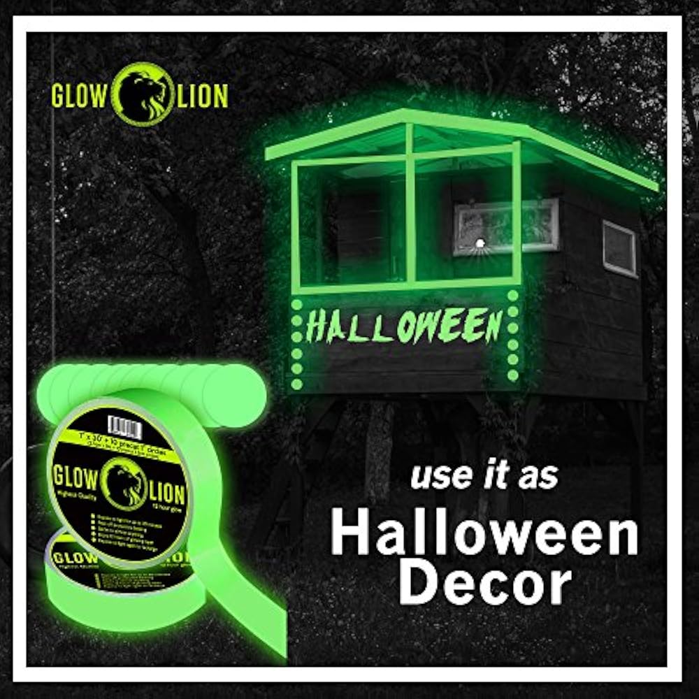 Glow Arts & Crafts Tape In The Dark 30 Feet By 1 Inch Wide 12 Hour