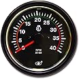MOTOR METER RACING Universal Diesel Engine 85mm 3-3/8" Tachometer for Alternator W Terminal 4000 RPM Black Dial in Dash 12/24 Volt