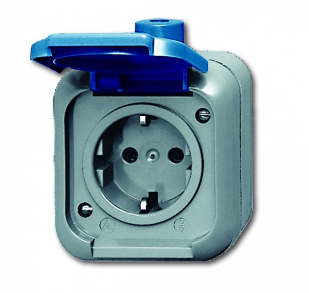 Busch-Jaeger BUSC AP Socket Schuko 2300 EWSI