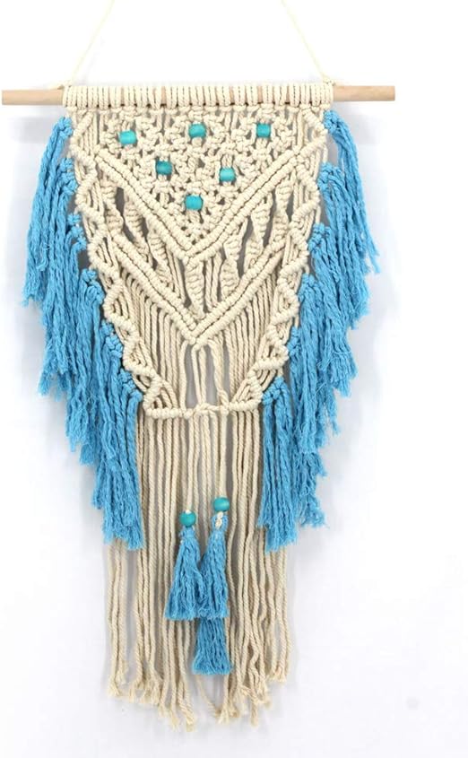 Colgar En La Pared De Encaje Algodon Tejido A Mano Bohemio