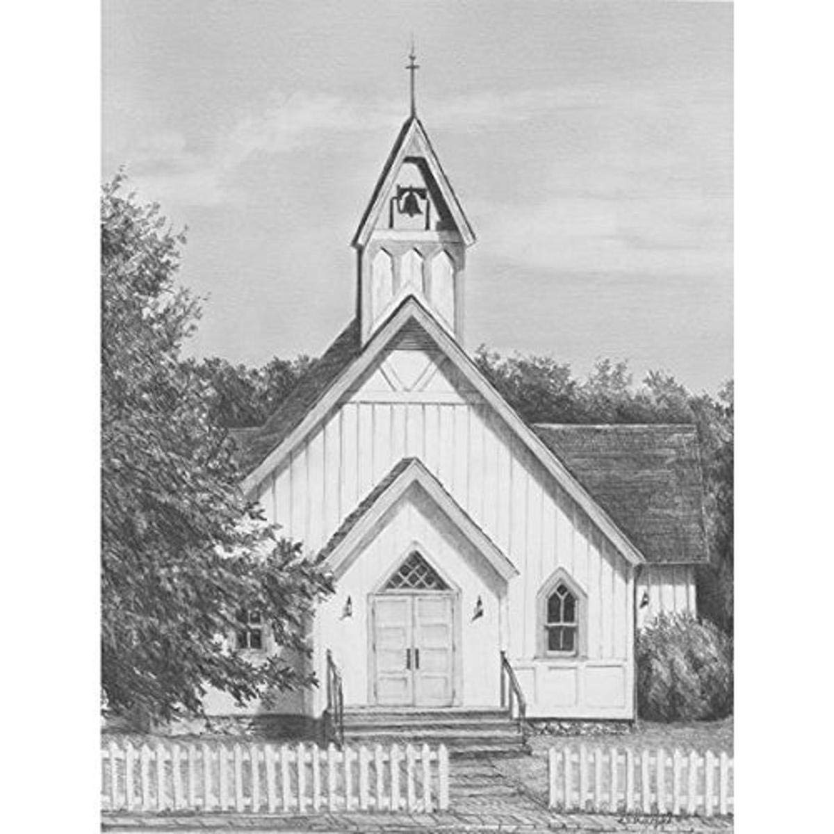 Royal & Langnickel 9 x 11 inch Chapel Pre-Printed Sketching Made Easy Drawing Set