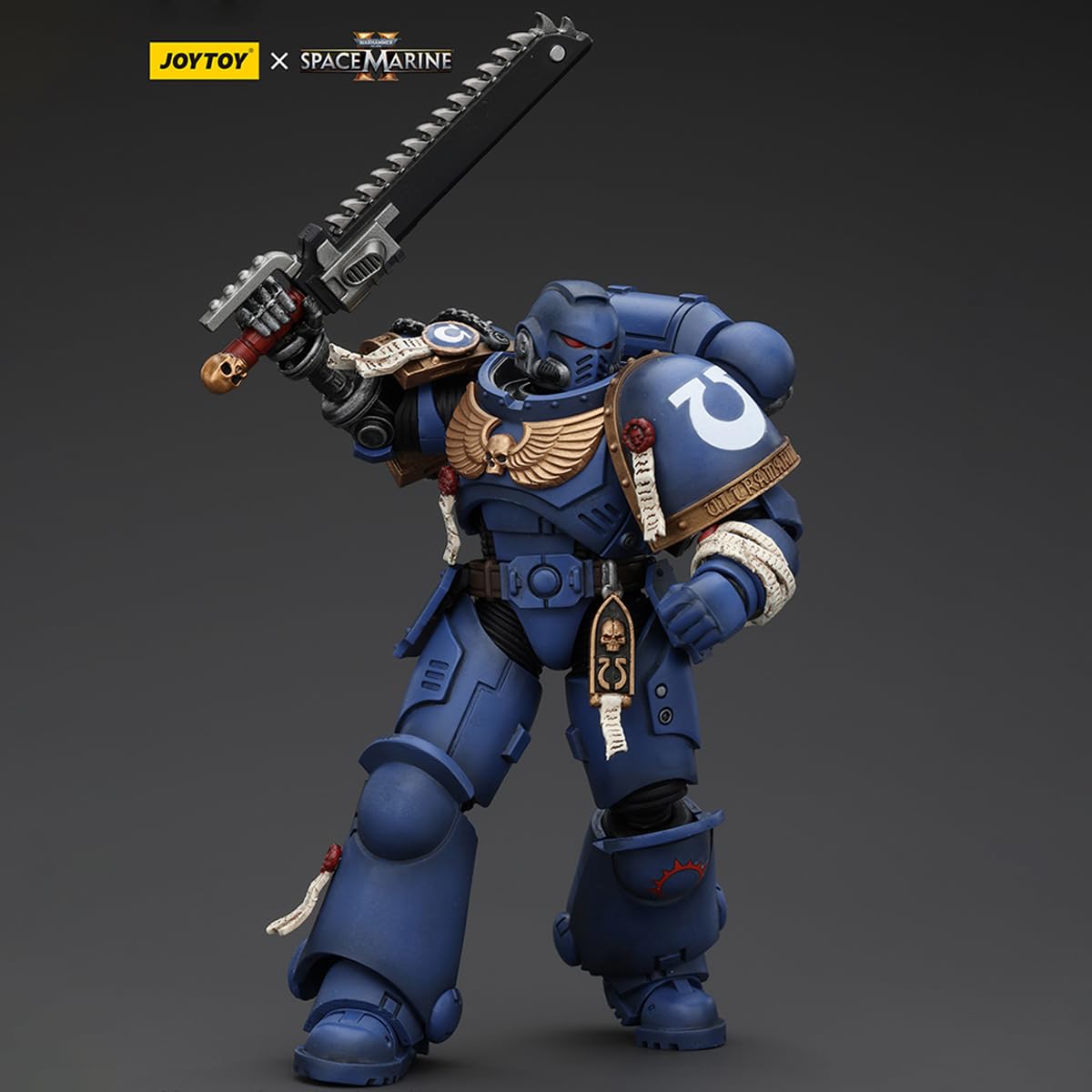 HiPlay JOYTOY Warhammer 40K Space Marines 2 - Uitramarines Brother Chairon JT00072, Game Special Limited Edition, 1/18 Scale Collectible Action Figure