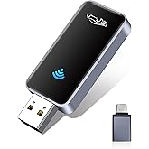 SANKESU Wireless CarPlay Adapter for iPhone, Zinc Alloy & Tempered Glass Edition - Reliable 5.8GHz Wireless Dongle for Factory Wired CarPlay Cars, Instant Connection, No Overheating, Plug & Play