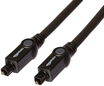 AmazonBasics TOSCL3_6 CL3 Rated (in-Wall Installation) Toslink Cable - 6 Feet, Black
