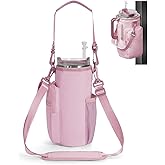 sportsnew Magnetic Gym Bag for Women Men, Water Bottle Carrier Holder with Strap & Phone Pockets for 40oz Tumbler with Handle, 4 Built-in Magnets Small Gym Bag for Sports, Workout, Fitness, Walking