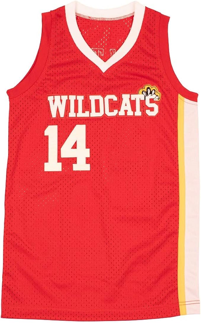 Boriz Zac E Troy Bolton 14 East High School Wildcats Claws Red Stitch Basketball