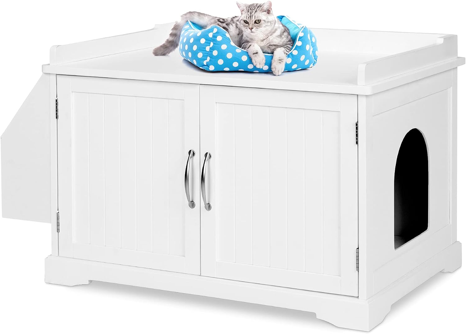 Amazoncom Best Choice Products Large Wooden Cat Litter Box Enclosure