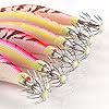 Muzata-10PCS-Glow-in-Dark-Luminous-Squid-Jigs-Octopus-Cuttlefish-Shrimp-Lures-Fishing-Lures-33Inch018OZ