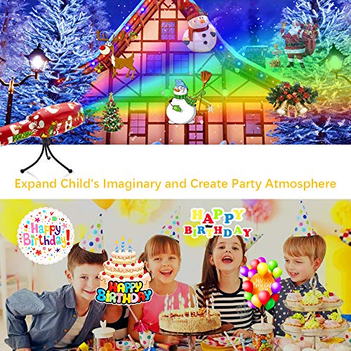 LED music Christmas Lights Projector,Handheld Kids Projection Flashlight with 32 unique images Light Show, Halloween Lights Decoration for Christmas Easter Halloween, Carnival and Birthday Party - Thumbnail 5