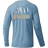 Palmyth Mens Fishing Shirts Sun Protection T-Shirts UV UPF 50+ Long Sleeve Rash Guard Tee