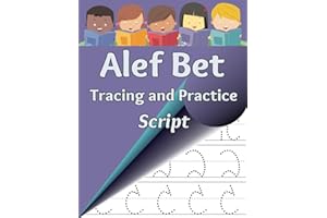 Alef Bet Tracing and Practice, Script: Learn to write the letters of the Hebrew alphabet