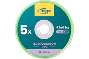 SF Clear Fluorocarbon Tippet Line Fly Fishing Tippets Leaders Trout 75M 100M 0X 1X 2X 3X 4X 5X 6X 7X