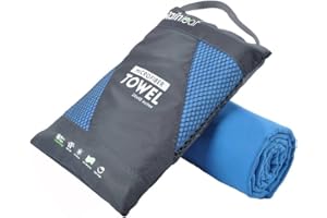 Rainleaf Microfiber Towel Perfect Travel & Gym & Camping Towel. Quick Dry - Super Absorbent - Ultra Compact - Lightweight. Suitable for Trip, Beach, Shower, Backpacking, Pool