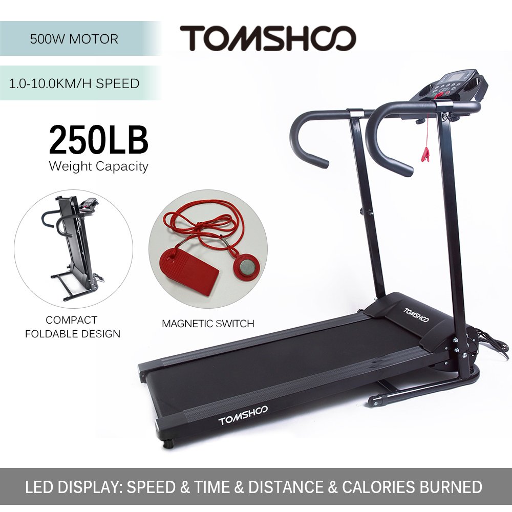 TOMSHOO 500W Cintas de Correr Motorizado Plegable: Amazon.es ...