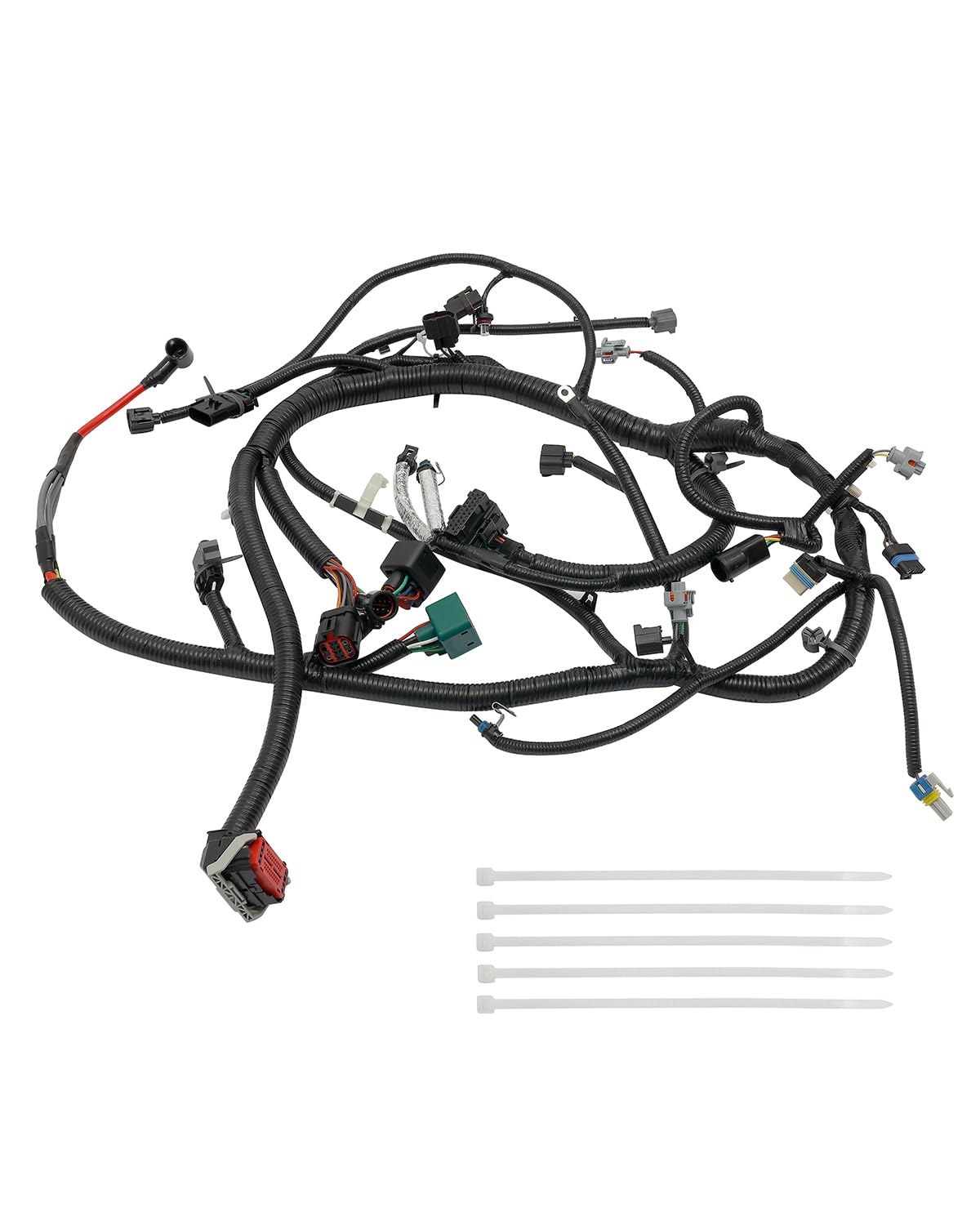Photo 1 of Engine Wiring Harness 6.0 L, Compatible with 2003 2004 Ford F250 F350 F450 F550 Super Duty Diesel Engine, 3C3Z-12B637-BA, 3C3Z12B637BA, Build Date of 1/30/03 Thru 9/29/03 Only, Standalone Wire Harness
