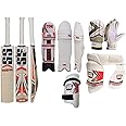 SS Full Cricket Kit Combo for Cricket Kit Regular Kit for Mens Womens with Batting Pads, Batting Gloves, Cricket Bat, Batting Combo Thigh Guard, Thigh Guard