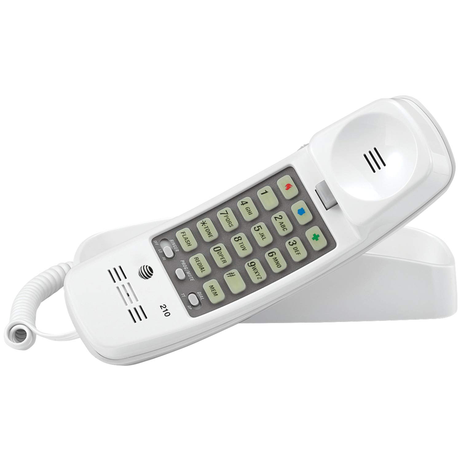 Photo 1 of ATT 210 Corded TRIMLINE Phone with 13-Number Memory