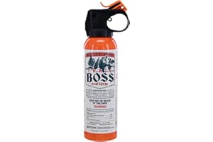 SABRE Trail Boss Bear Spray - 35 ft Range, Maximum Strength, EPA Registered Spray for Bears, 7.9 oz, Hiking, Camping, Backpacking, Fishing, & Outdoor Safety