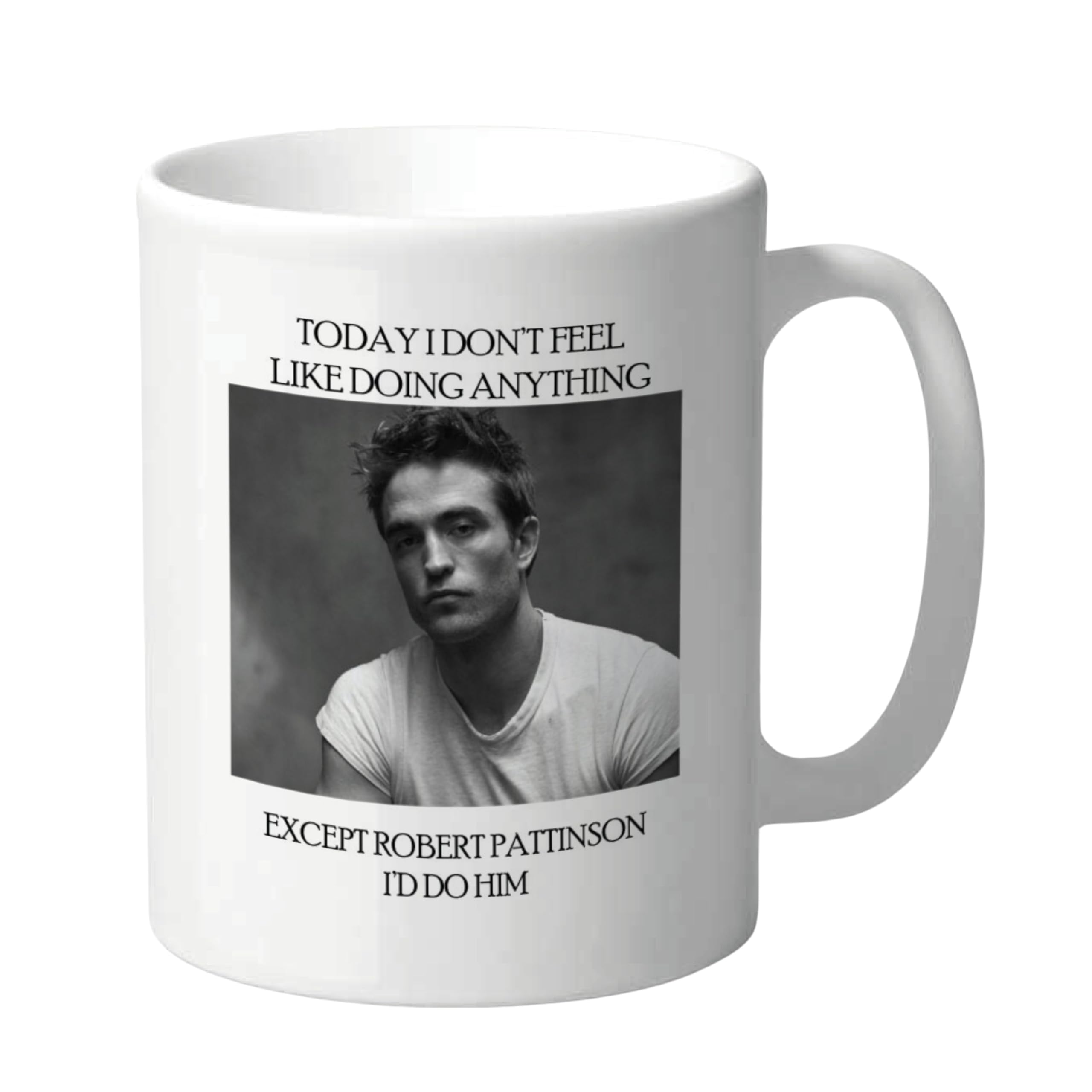 Cheeky Chops Funny Robert Pattinson Mug Rude Coffee Cup for Women Men Novelty Celebrity Crush