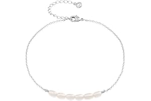 MEVECCO Pearl Anklet Handmade 18k Gold Plated Dainty Boho Beach Cute Ankle Bracelet Adjustable Wafer Layered Turquoises Dangle Coins Foot Chain for Women