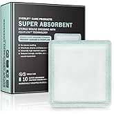 EVERLIT EquiFlow Super Absorbent Dressing | High Retention, Instant Absorption for Heavily Exuding Wound | Sterile Non-Adhesive Polymer Gauze Pads | Reduce Leakage and Skin Maceration (3" x 3")