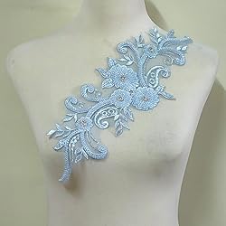 3D Beaded Lace Applique Light Luxury Clothing