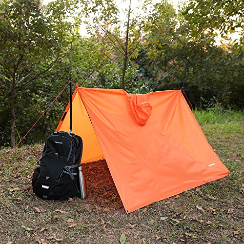 TOM SHOO Regenponcho, regenjas, waterdichte campingtent, dekzeil, 3-in-1 multifunctionele regenhoes voor jagen, kamperen… - Image 7