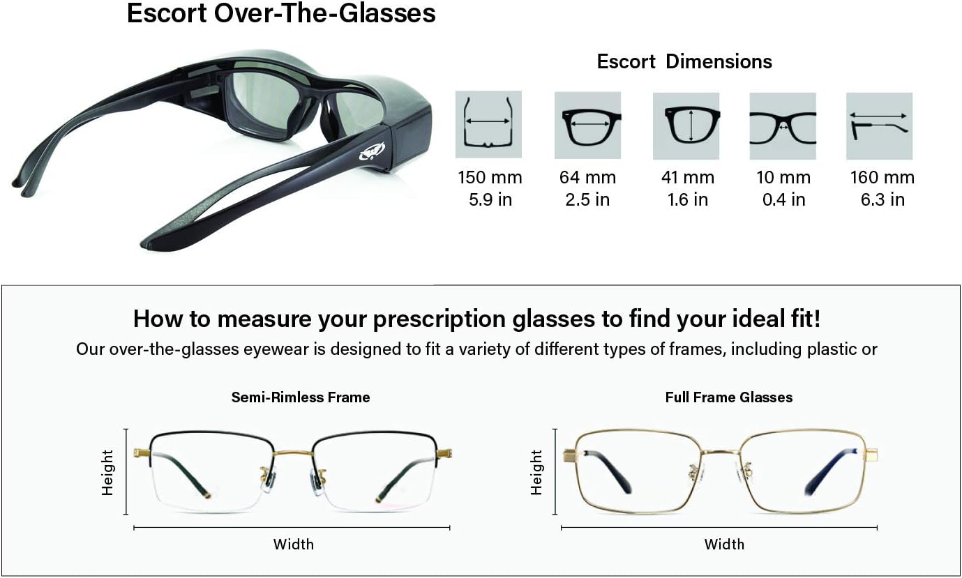 Global Vision Eyewear Cruising Safety Glasses with Clear Lenses: Sports & Outdoors