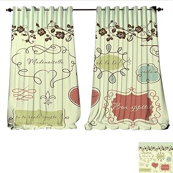 Amazon Com Williamsdecor Window Curtain Fabric Vintage French