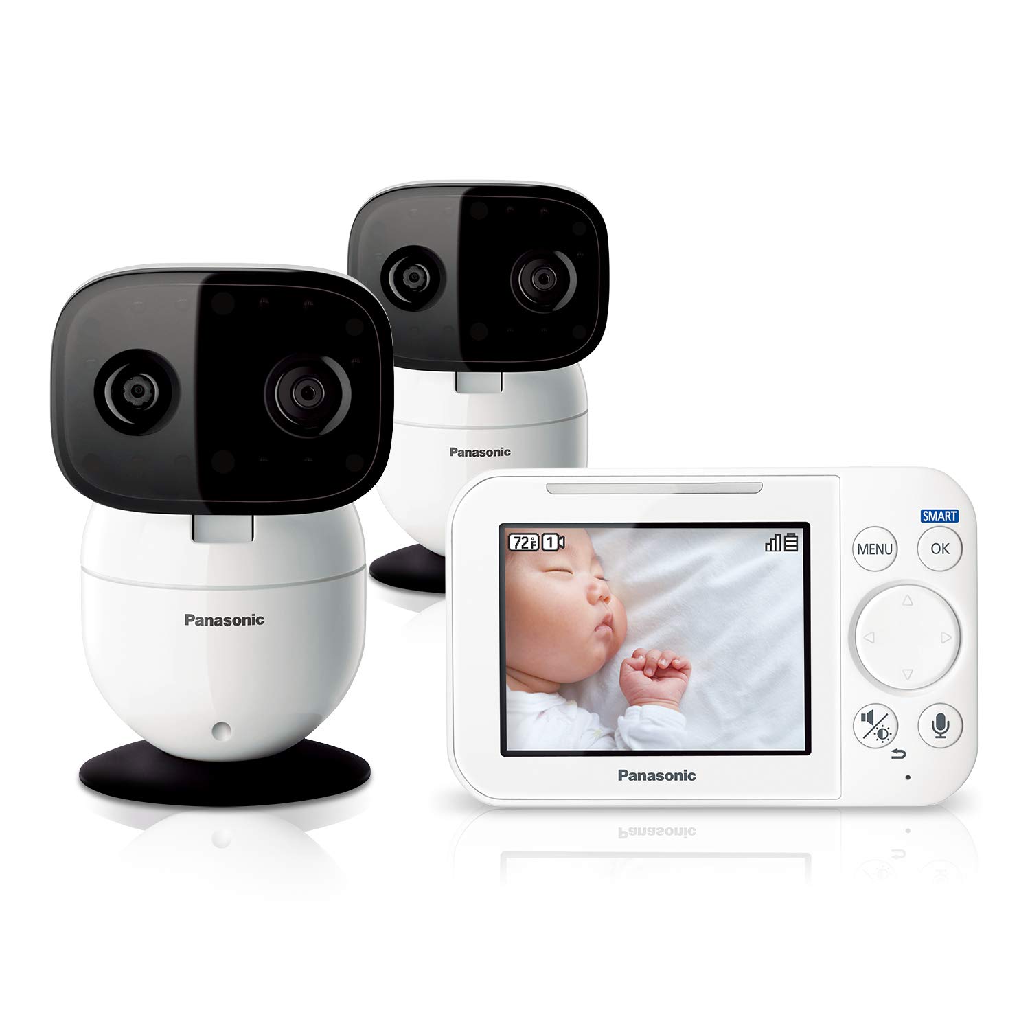 panasonic long range baby monitor with 2 camera bundle
