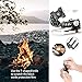 Survival Bracelet, EZ Turbo 20 in 1 Survival Paracord Bracelet, Survival Gear Kit with SOS LED Light, Emergency Knife, Whistle, Compass, Fire Starter for Camping, Climbing, Waterproof, Black