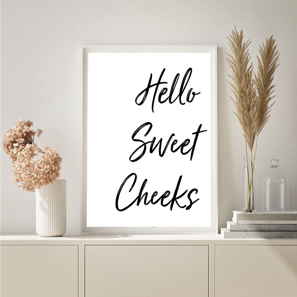 Wall Art Canvas Print Poster Canvas Wall Art Paintings Bathroom Toilet Prints Wall Art Poster Minimalist Wall Art Motivational Wall Art Prints Posters Sign Home Decor For Living Room 40X50Cm Unframed