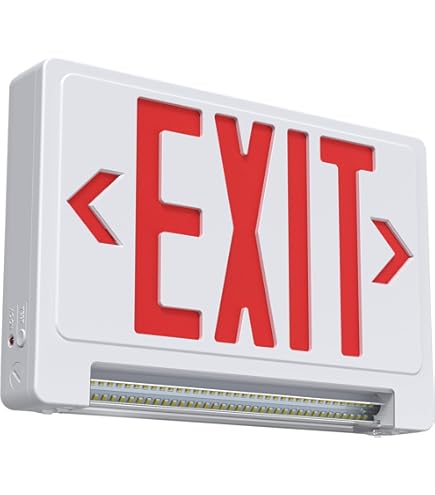 アルミニウム LED EXIT サイン アルミニウム LED EXIT サイン white-led-exit-sign-red-