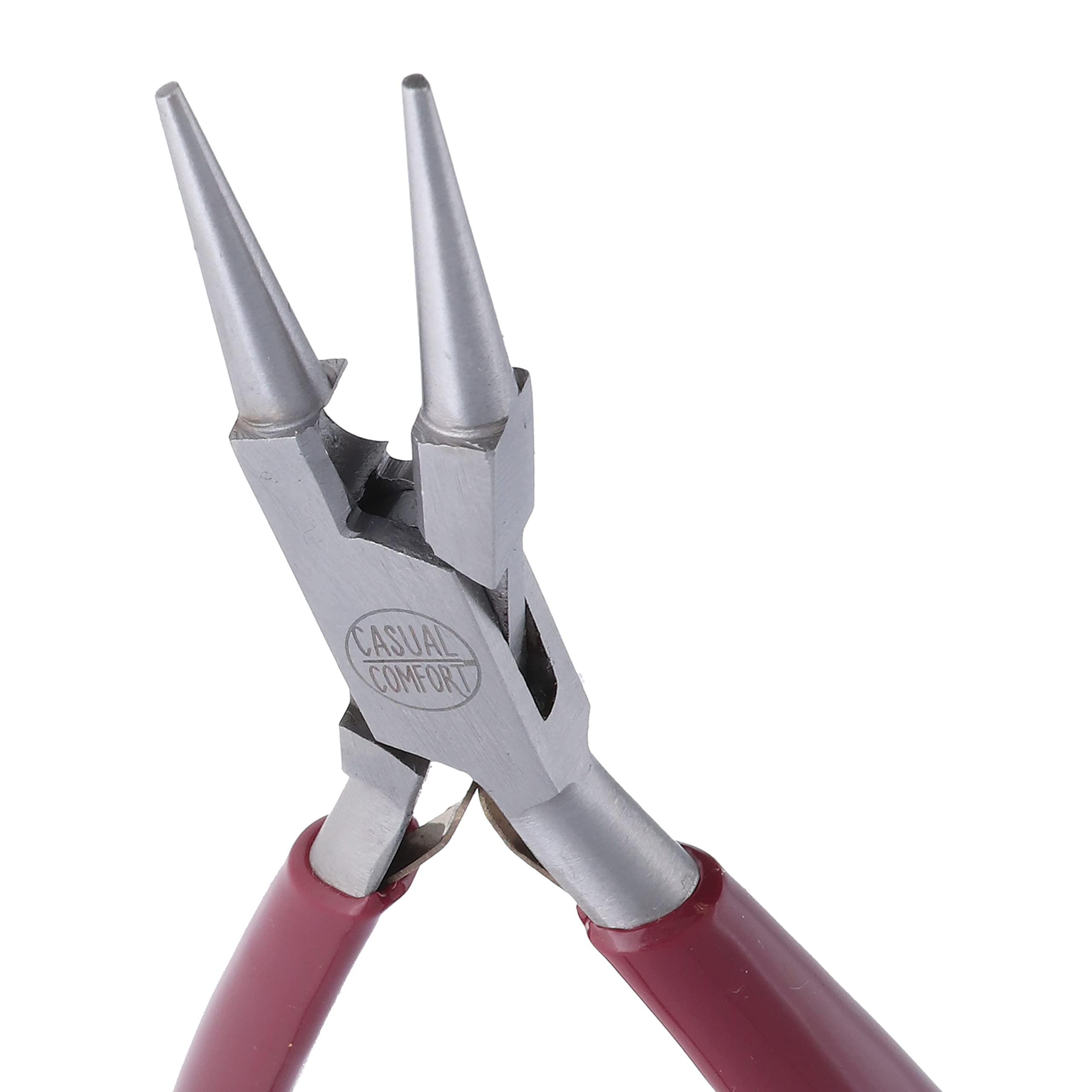 The Beadsmith Rosary Pliers – Casual Comfort Series - 6 inches (152mm) - Polished Steel Head, Comfort Grip Handle & Double-Leaf Spring, European Design & Quality, Tool for Jewelry Making