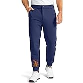 Soothfeel Mens Fleece Lined Golf Joggers with Pockets Slim Fit Stretch Sweatpants Dress Work Travel Warm Winter Pants for Men