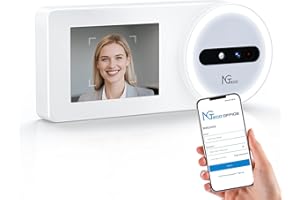 NGTeco Cloud Time Clock, 2.4GHz WiFi Time Clocks for Employees Small Business, TC5 Face Time Clock Punch Machine with Remote 