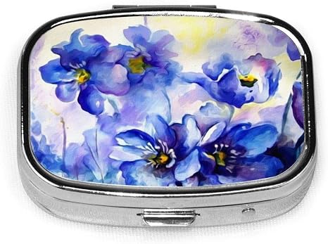 Amazon Co Jp 水彩画 青い花 ピルケース 薬入れ ケース ミニボックス錠剤 薬箱 密閉 耐湿 長方形 小物入れ 指輪 ネックレス 紐 ネジ 収納ケース ホーム キッチン