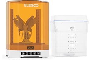 ELEGOO Mercury Plus 3.0 Larger Wash and Cure Station, Resin Curing Machine for LCD/SLA/DLP 3D Printing Models, Best for Saturn, Mars 3D Printer, Washing Size of 230 * 135 * 260mmm