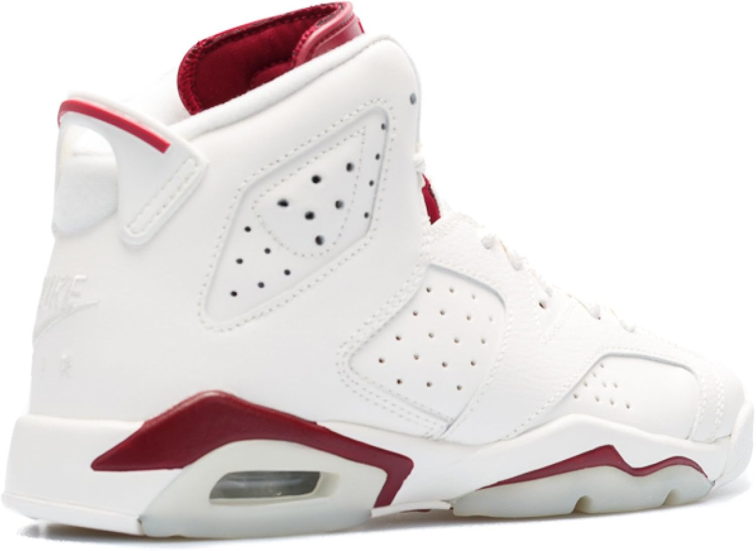 jordan retro 6 white and maroon