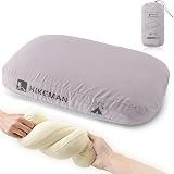 HIKEMAN Camping Memory Foam Pillow Ultralight Travel Neck Support Purple