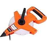 鶹 Basics Open Reel Fiberglass Tape Measure - 100-feet (30-Meters) by 1/2-Inch, Inch/Metric Scale, Impact Resistant Shell