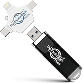 ThePhotoStick® Omni 128GB USB Flash Drive & Memory Stick – Photo & Video Backup for iPhone, Android, Mac & PC – Multiport Connection to Easily Store & Transfer Files
